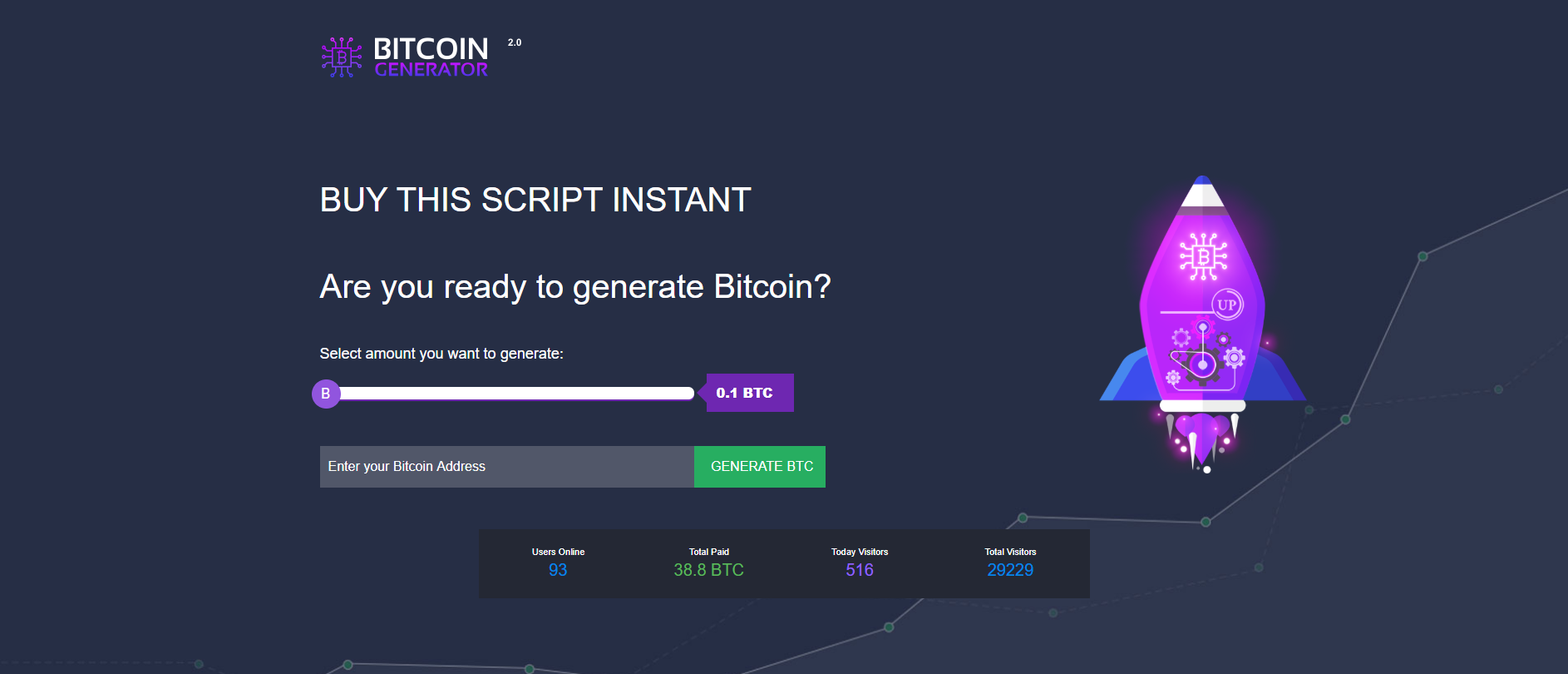 Генератор скриптов. Скрипт биткоин. Php скрипт Bitcoin. Generator BTC.