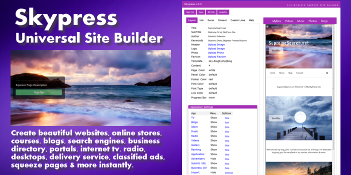 Skypress - HTML & Website Builder