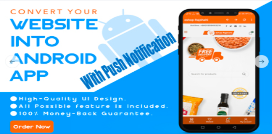 Convert Your Website To Android App With Push Notification