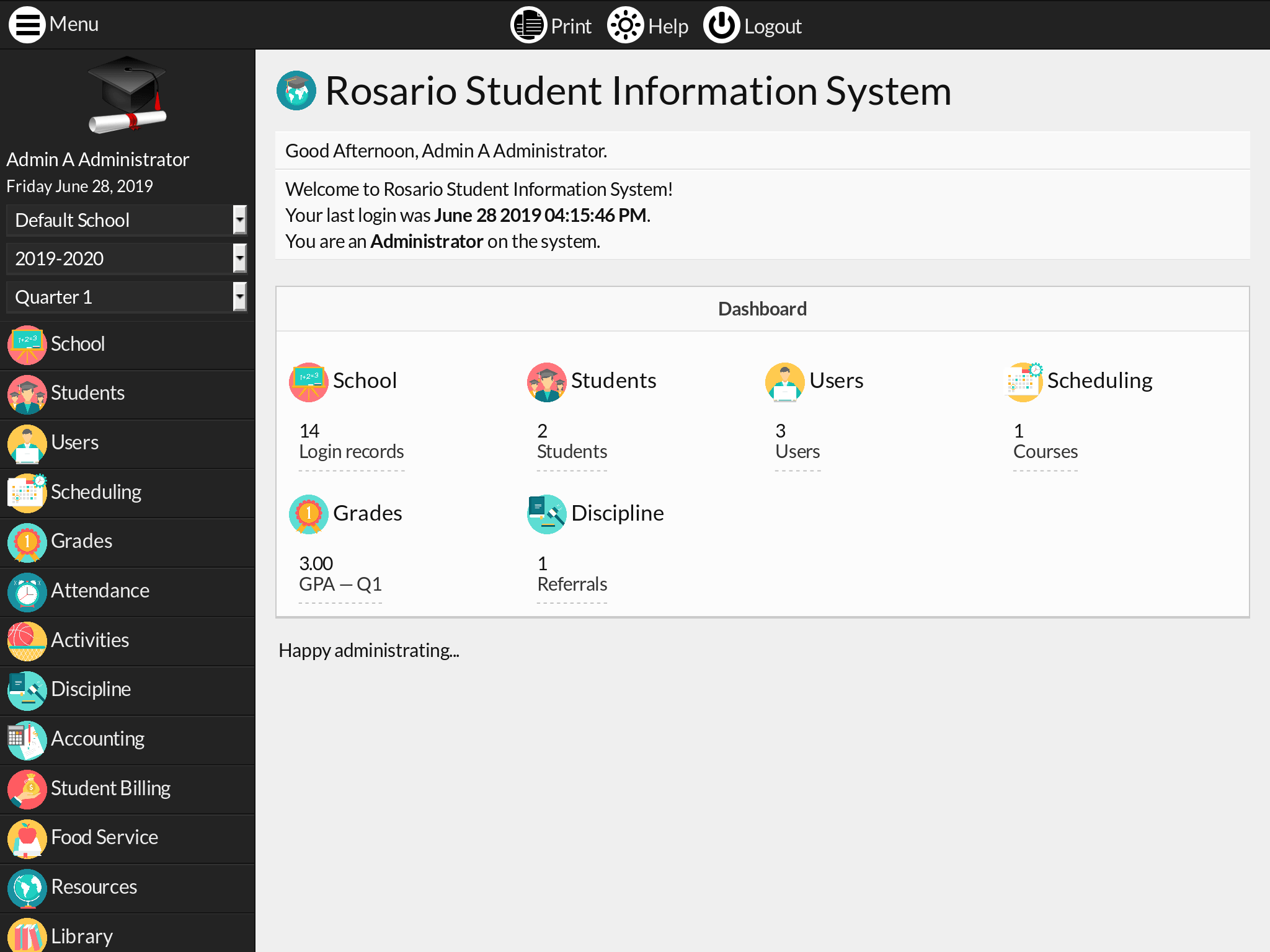RosarioSIS Student Information System