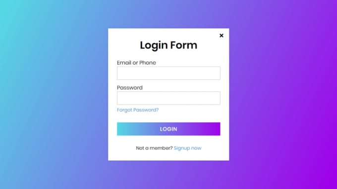 I will create register, login and contact us form page in php