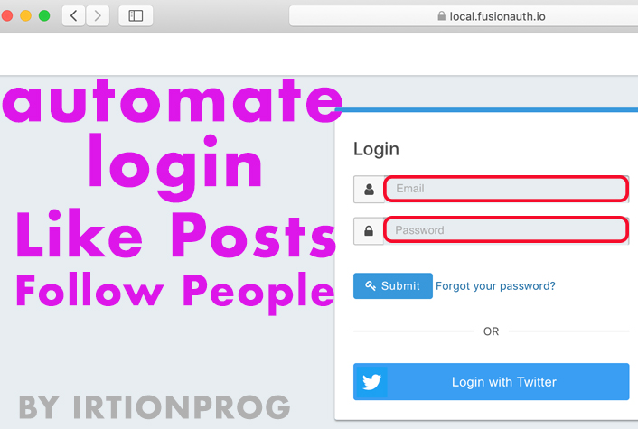 make a bot perform login on any website