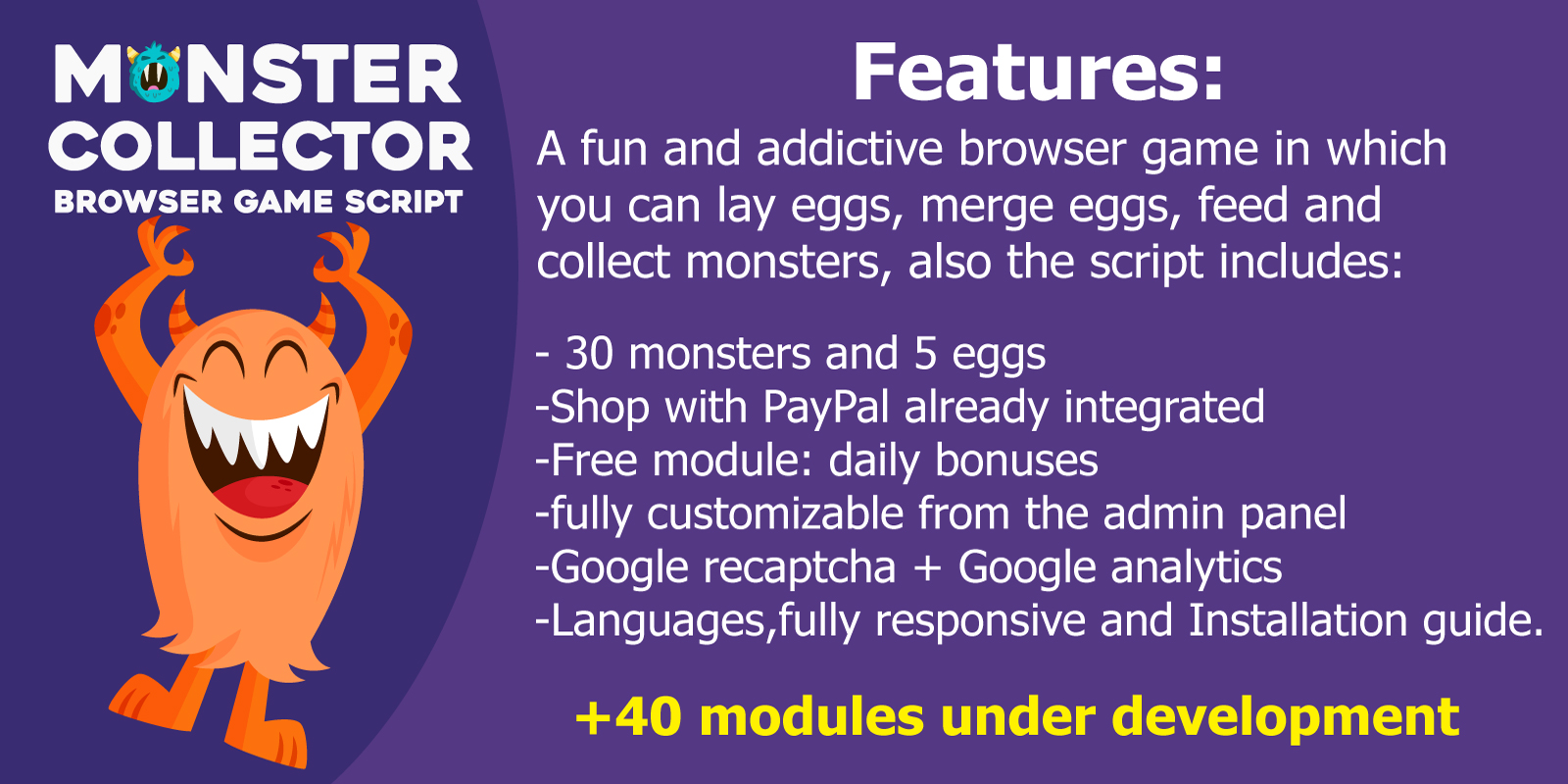Monster Collector Browser Game Php Script