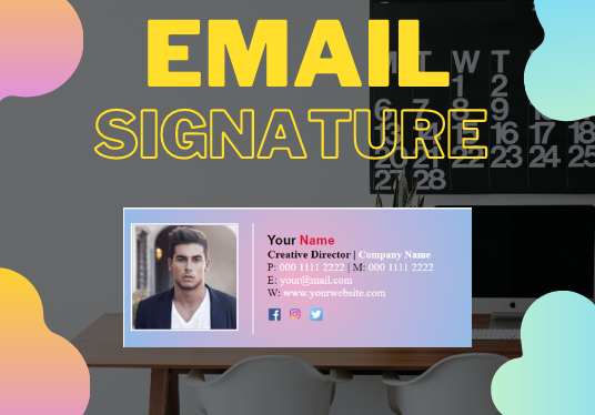 I will Create a professional clickable HTML email signature 