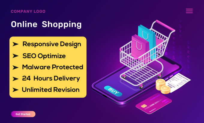 Create fully professional ecommerce website by woocommerce