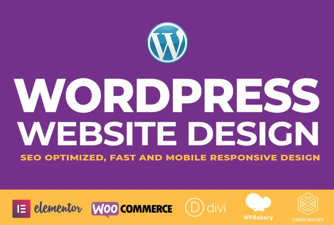 I will create or redesign wordpress, ecommerce website, landing page