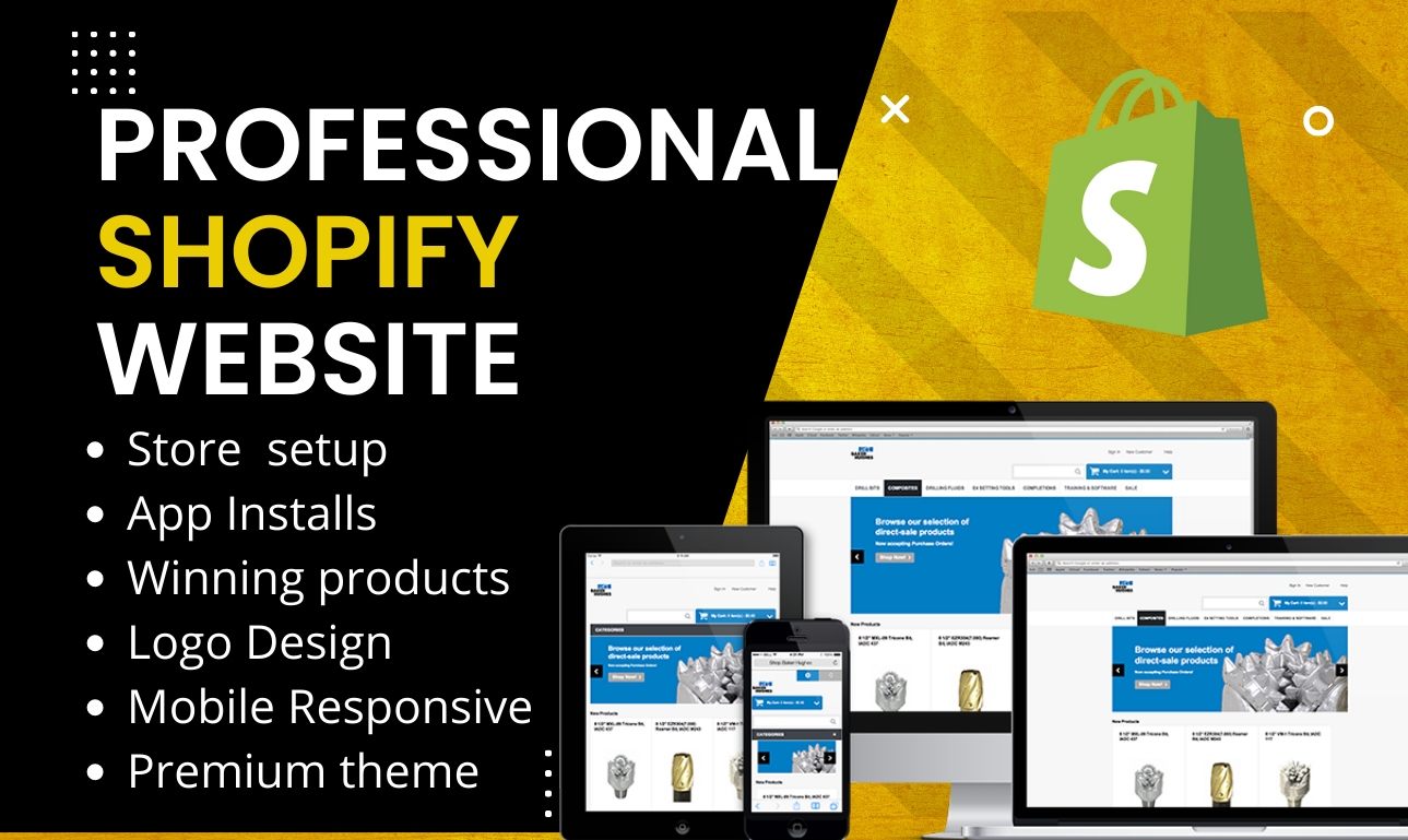 I will create shopify website, one product dropshipping store design