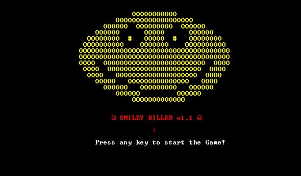 C# Console Game - Smilley Killer v1.1