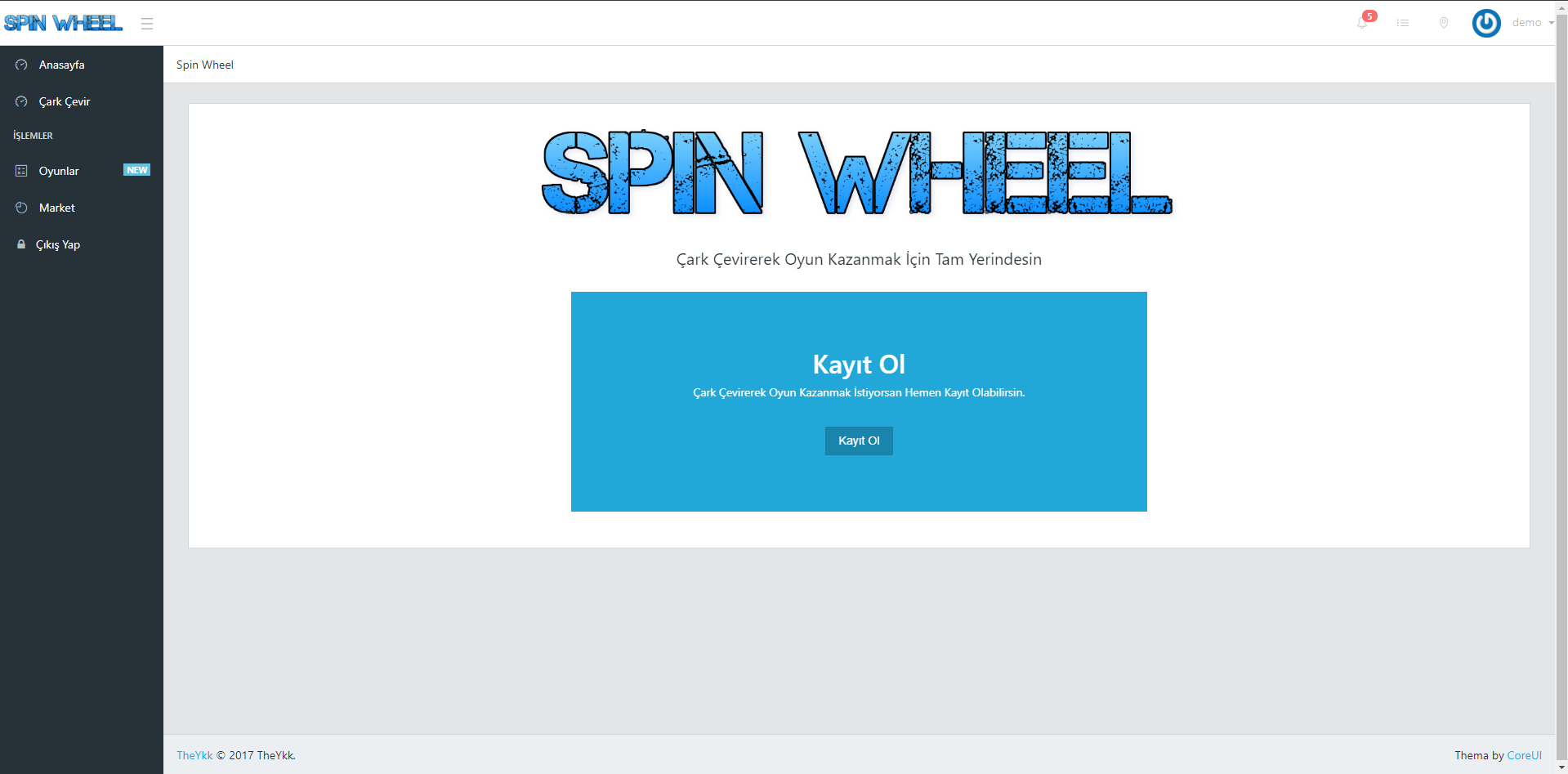 Spin Whell php game