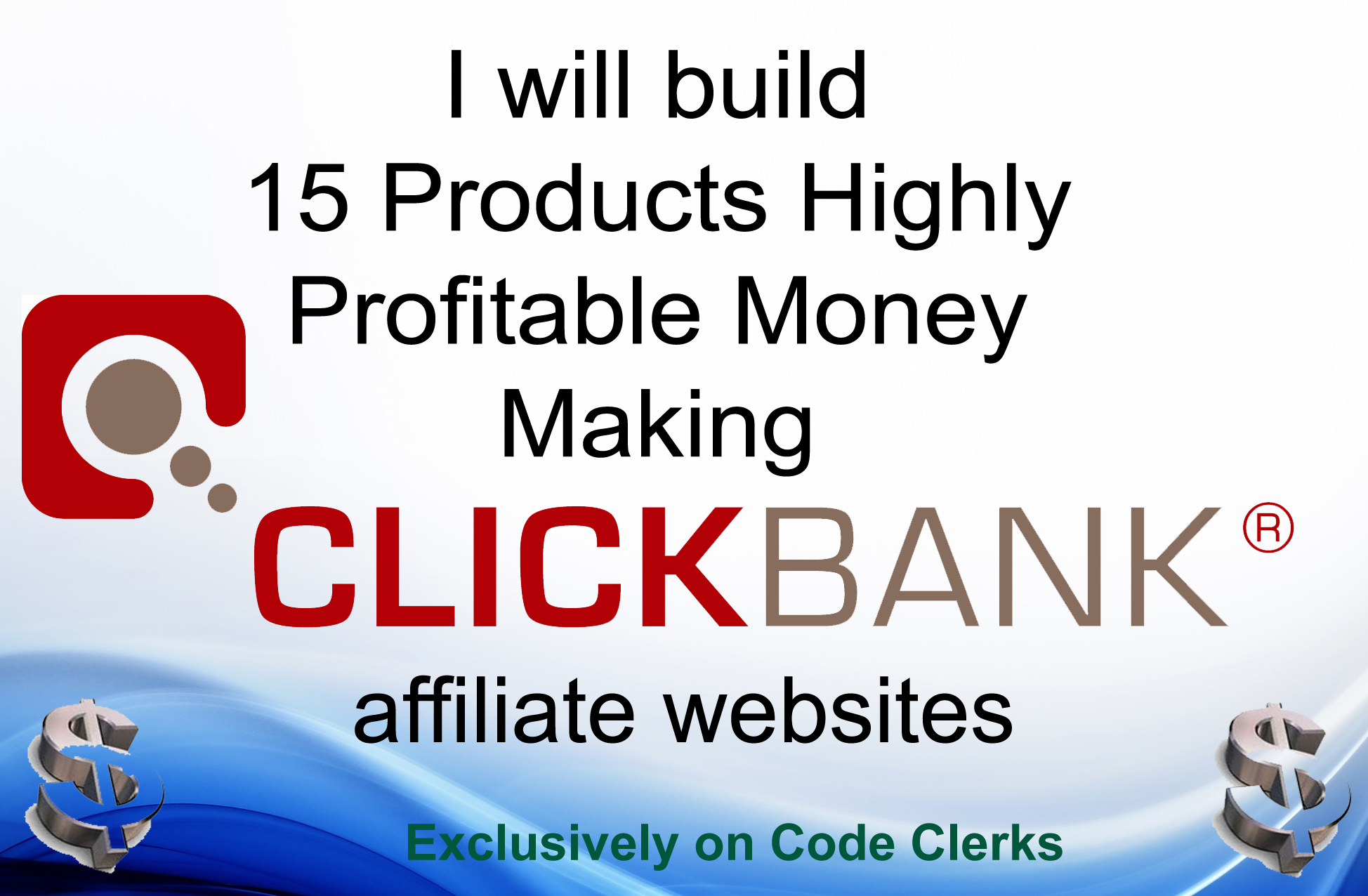 15 products clickbank affiliates website for $20 - CodeClerks