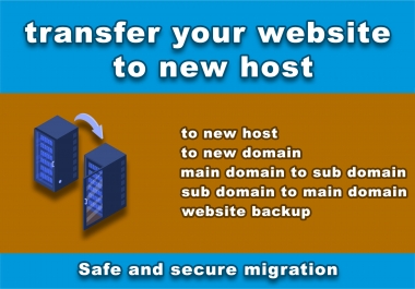 backup,  migrate or transfer wordpress website