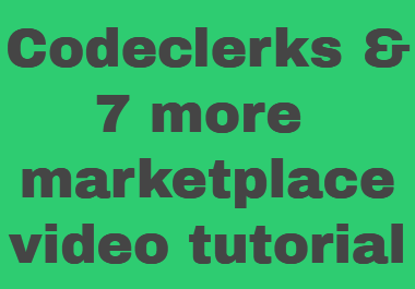 Codeclerk and 7 more affiliate marketplace video tutorial