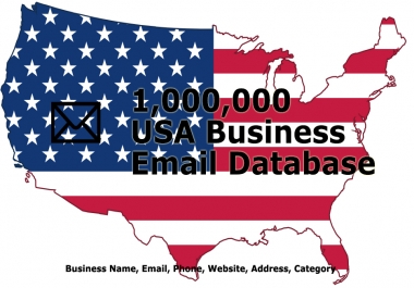 I will provide 1,000,000 USA Email Leads Business Database