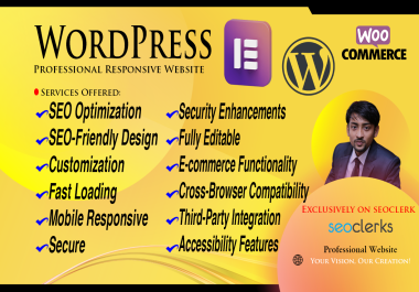 Professional Wordpress Website Responsive & Custom Design