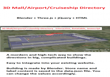 3D Mall/Airport/Cruiseship Directory