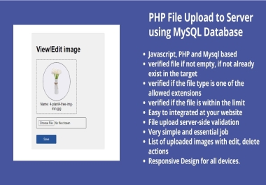 Upload File to Server using PHP and MySQL Database the file upload may be needed in a website.