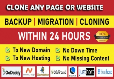 Clone,  backup,  migrate any Page or Website in the world of your interest