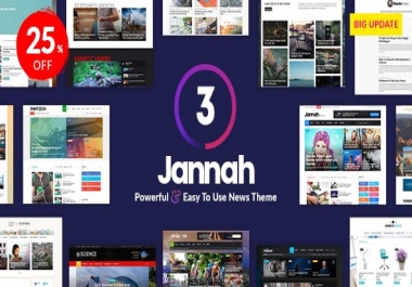 Jannah - Install Premium Jannah Theme on your wordpress