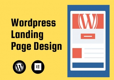 I'll create a Beautiful WordPress landing page that will be responsive & Mobile Optimized