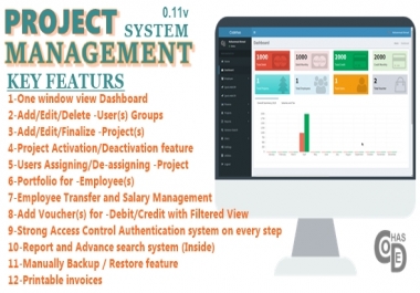 PMS Project Management System 0.11v