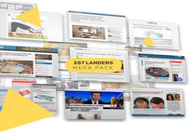 Instantly Grab 257 Hot,  Ready-To-Go Mobile,  Push & Native Pre-Lander Templates