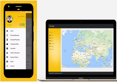 Android/IOS Online Taxi App wiht admin panel and documents