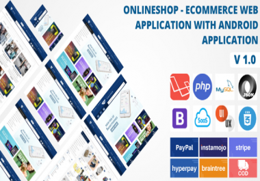 Online Shop - Ecommerce Web Application with Android Application