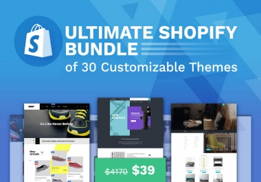 30x Premium Shopify Themes Bundle