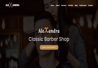Barber Shop,  Agency,  etc. Web Theme