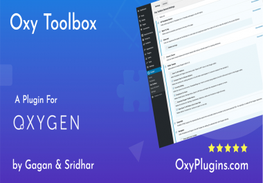Install Oxy Toolbox Plugin for Oxygen Builder with Official License Lifetime