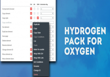 Install Hydrogen Pack Plugin for Oxygen Builder with Official License Lifetime