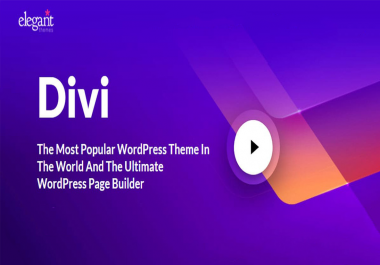 Install Divi WordPress Theme with Official License Lifetime