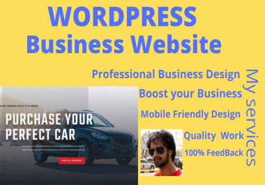 I will create a Professional Business Website in Wordpress