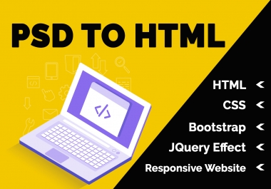 I Will Convert PSD to Responsive HTML Bootstrap Website