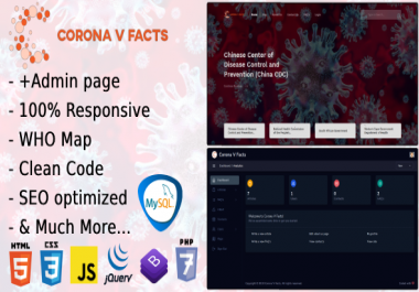PHP7 Corona Virus Blog Script Corona V Facts