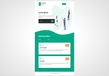 Bootstrap Job Board Template - HTML, CSS, jQuery, Bootstrap4