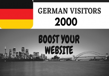 2000 German web traffic for boost your website