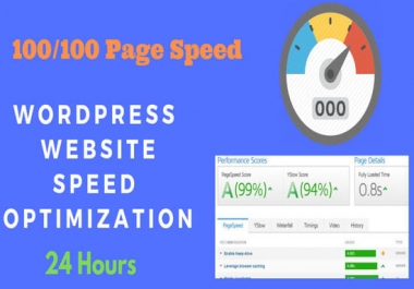 wordpress speed optimization and speed up in 24 hours