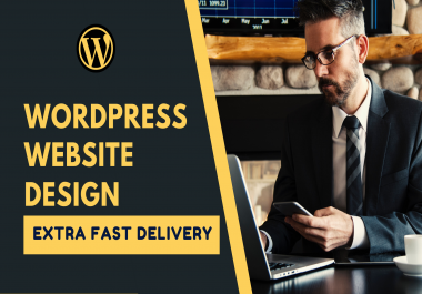 I will design professional and fully responsive wordpress website