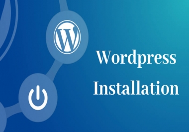 I will install WordPress,  setup any theme and customization
