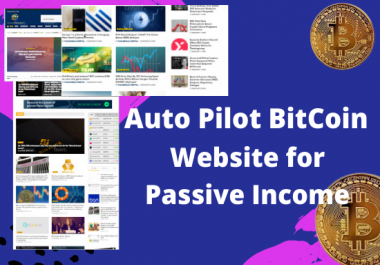I will create fully autopilot crypto bitcoin news website for passive income