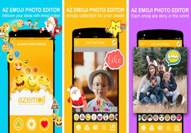 send editor sticker emoji android app with admob