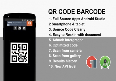 QRCode and BarCode Android App Source Code with admob
