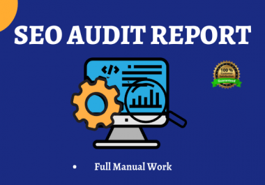 Fully Manual SEO Audit for Your Website