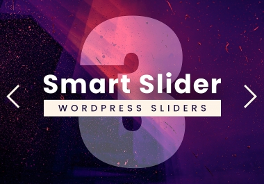 Creating responsive WordPress sliders & stunning website by Smart Slider 3