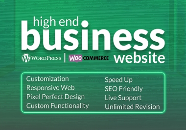 Create or Design WordPress High End Business Website