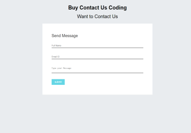 Get contact us form coding html/css/js with sending and loading function