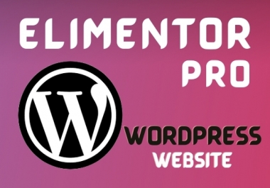 Responsive wordpress website designer using elementor pro page builder