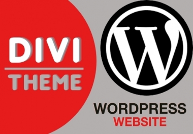 I will design wordpress website with divi theme included