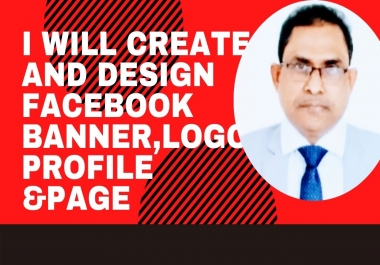 I will Create and Design Facebook,  Linkedin,  Twitter,  Banner,  Profile and pages